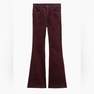 AG Adriano Goldschmied Farah Stretch Velvet High-Rise Boot-cut Jeans